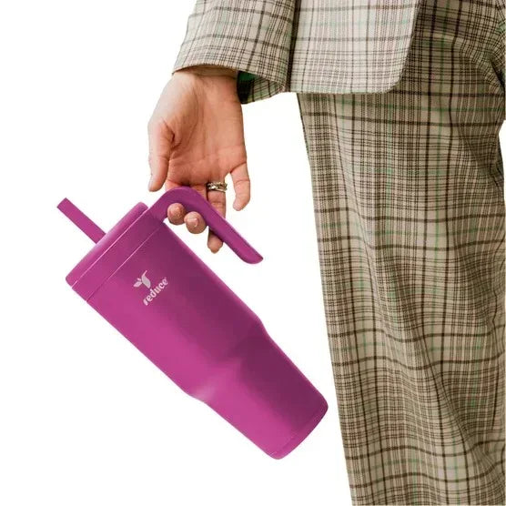 Reduce Chiller Vacuum Insulated 40oz. Tumbler with Handle and Spill-Proof Straw, 2-pack