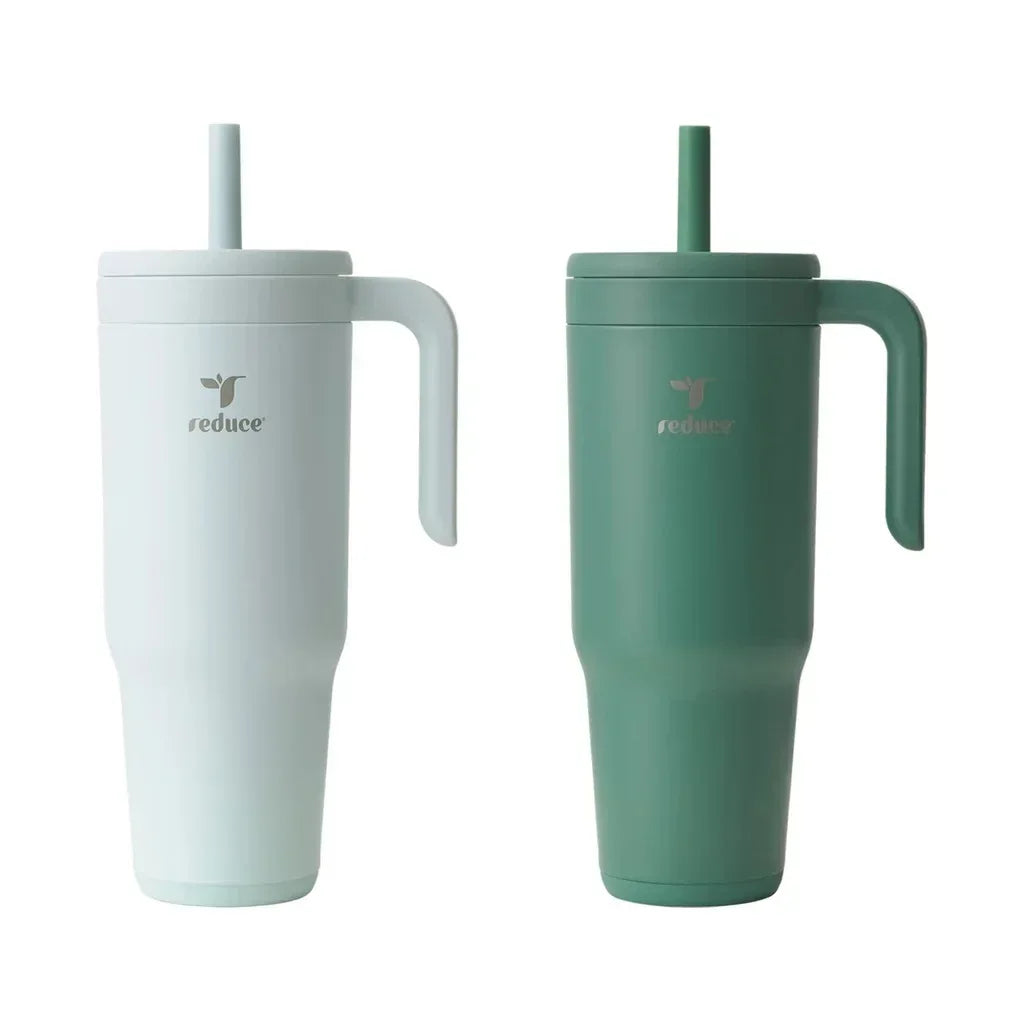 Reduce Chiller Vacuum Insulated 40oz. Tumbler with Handle and Spill-Proof Straw, 2-pack