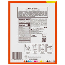 Reese's Fast Break king size candy box nutrition facts panel.