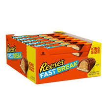 Reese's Fast Break king size candy box, 18 count, top view.