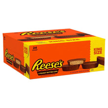 King size peanut butter cups multipack box, orange and yellow with Reese's branding