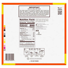 Back of candy box with Nutrition Facts panel and barcode