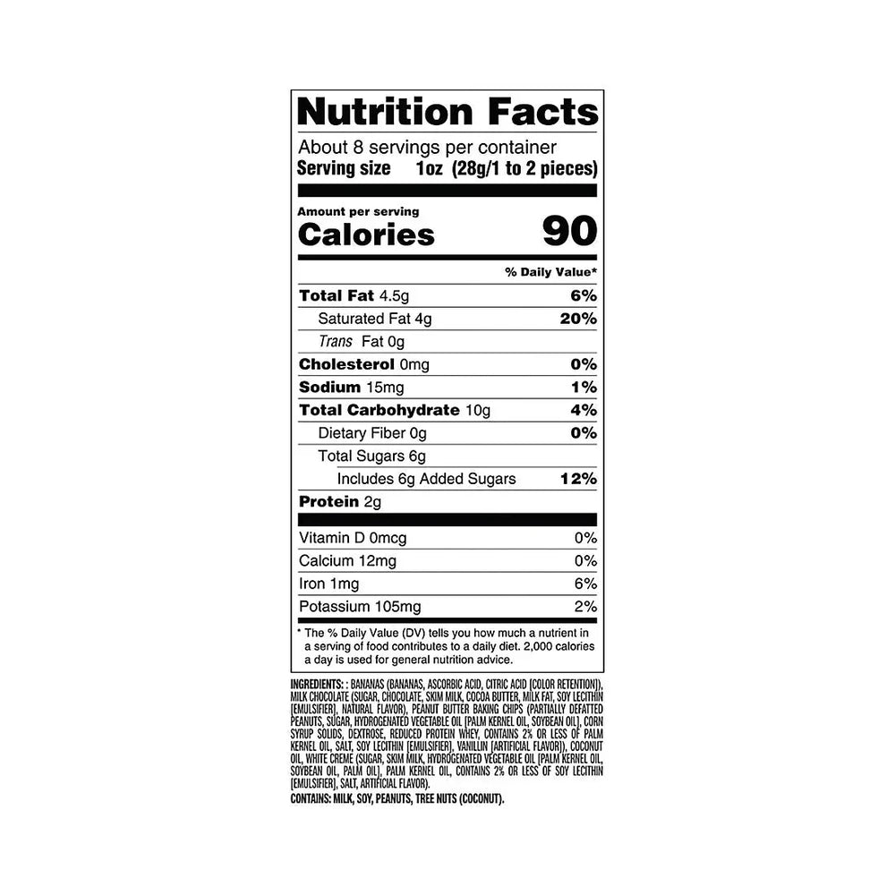 Reese's Banana Slices with Peanut Butter & Milk Chocolate, 20 oz. - USA MEGA SHOP