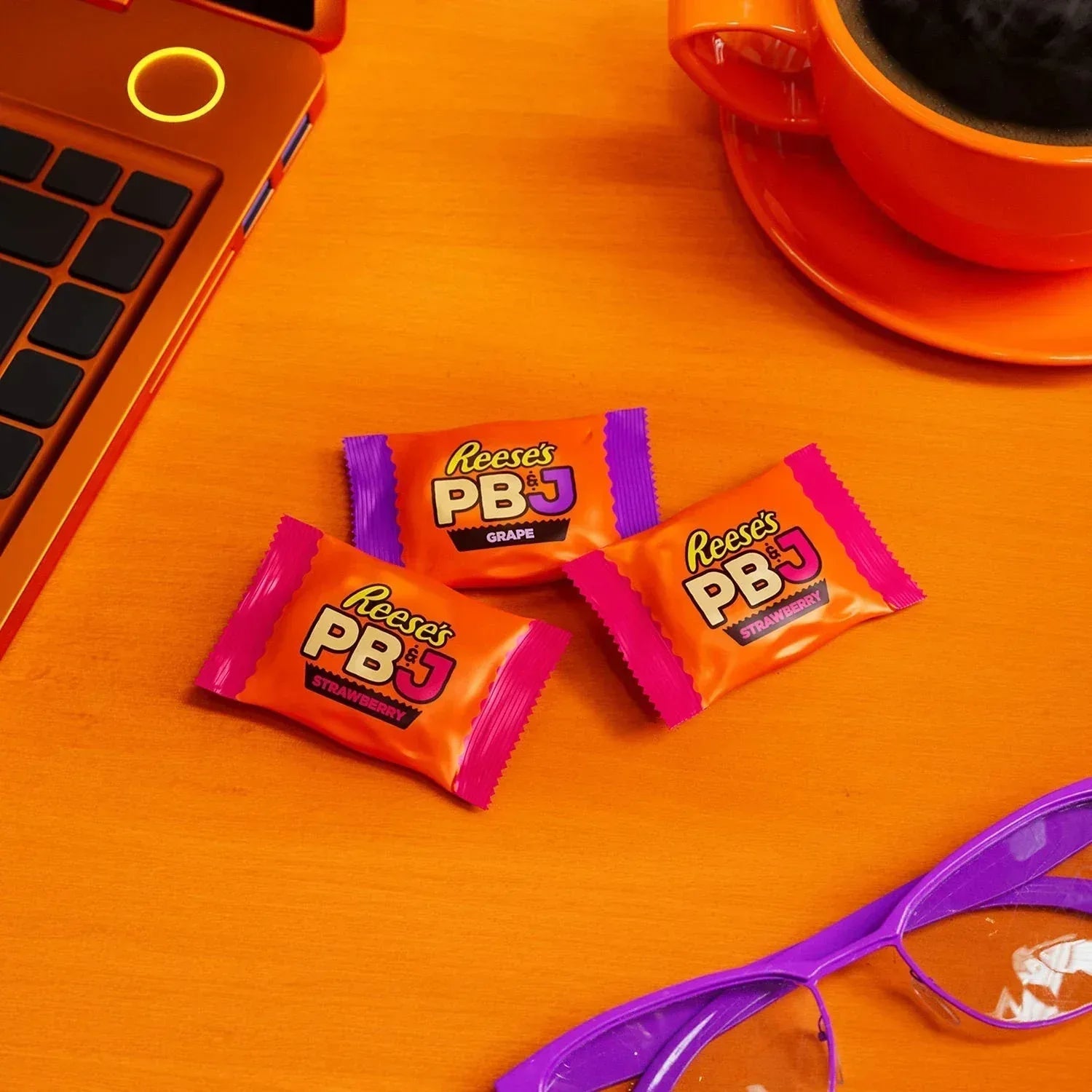 Reese's PB&J Assorted Flavored Snack Size Peanut Butter Cups Candy Bag, 39 oz.