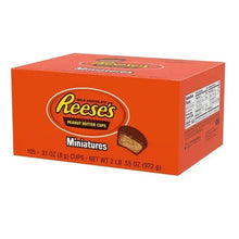 Reese's Miniature Peanut Butter Cups box with side label and front branding