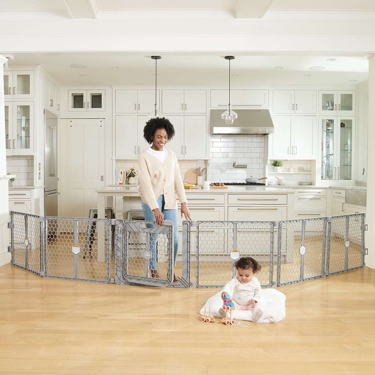 Regalo Superwide Plastic Gate & Play Yard with Door