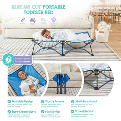 Regalo My Cot Portable Toddler Bed, Lightweight Foldable Travel Bed for Kids