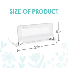Regalo crib rail size of product: white mesh panel with metal mounting feet