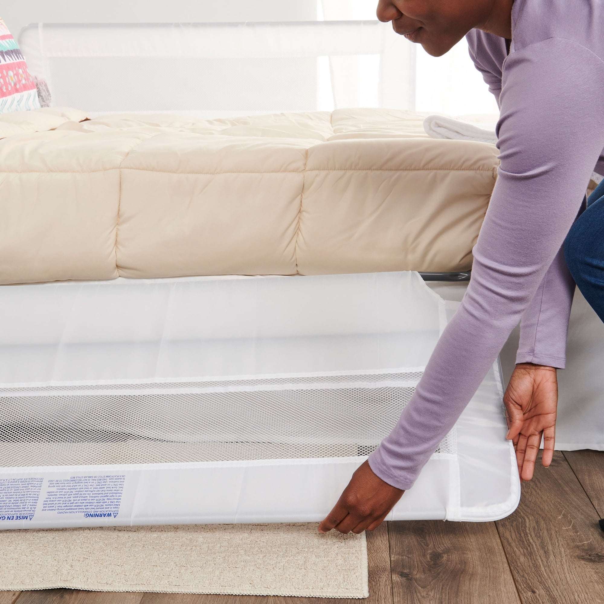 Regalo Swing Down Double Sided Bed Rail Guard, with Reinforced Anchor Safety System