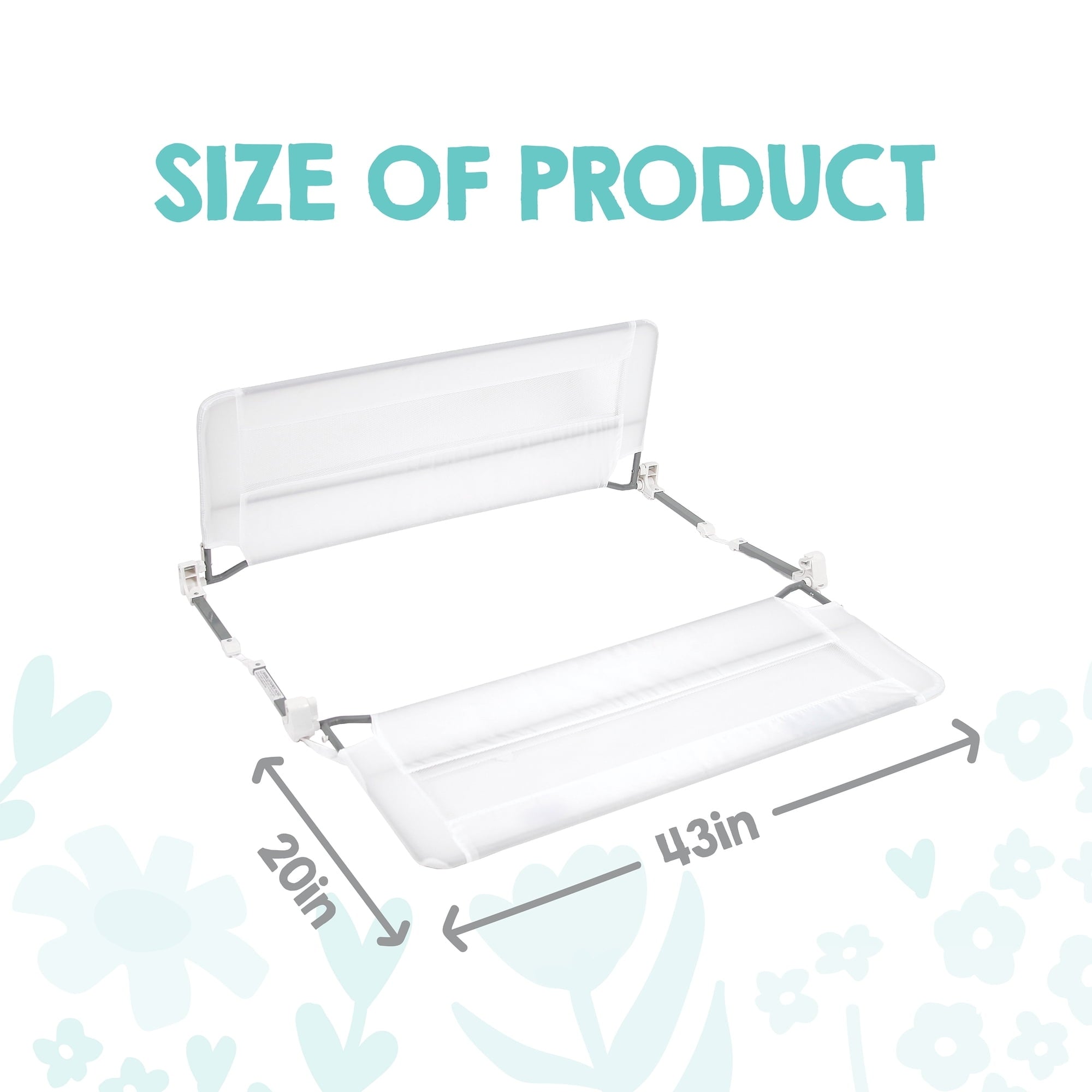 Regalo Swing Down Double Sided Bed Rail Guard, with Reinforced Anchor Safety System