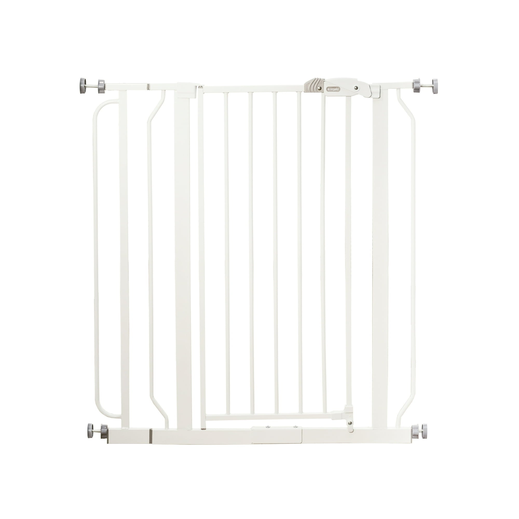 Regalo Easy Step Extra Tall Walk Thru Baby Safety Gate, Fits Openings 29-36.5 Inches, Black