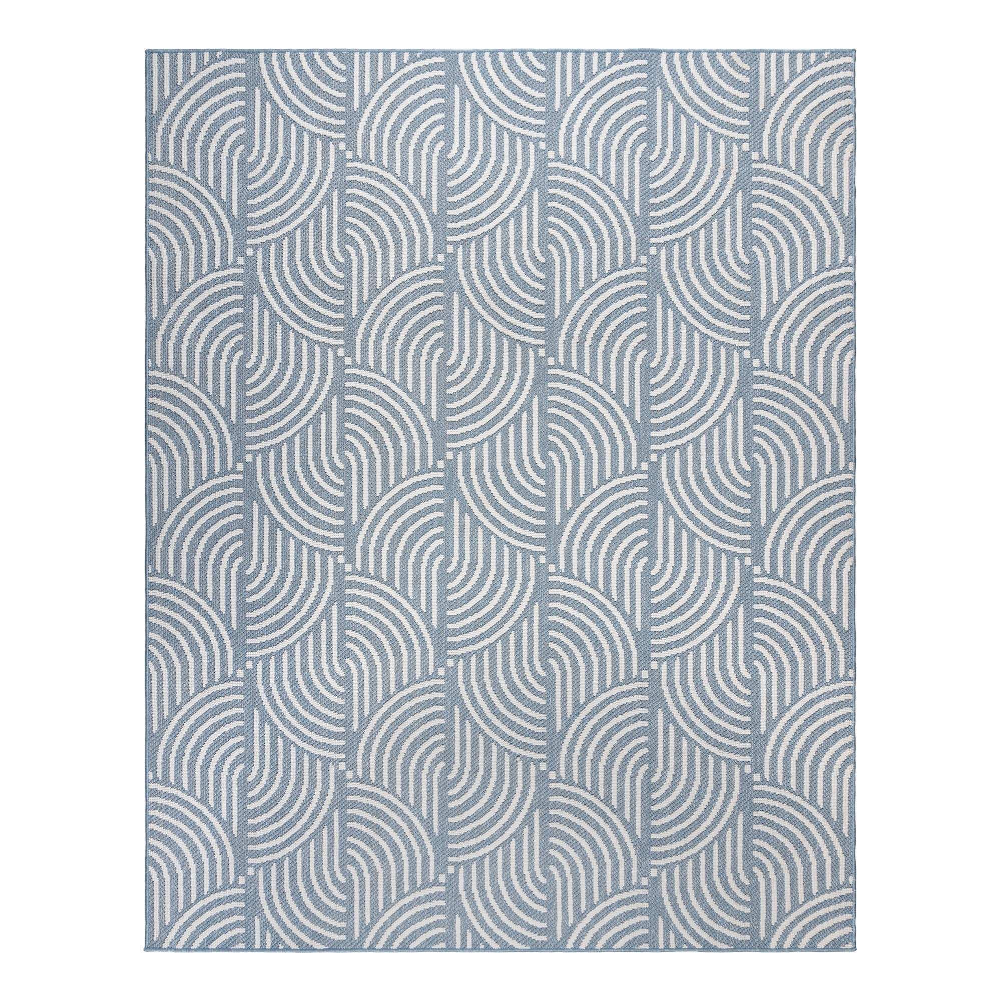 Regent Area Rug Collection, Mika Blue - USA MEGA SHOP