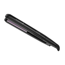 Remington 1-inch flat iron with anti-static technology, black handle and purple plates