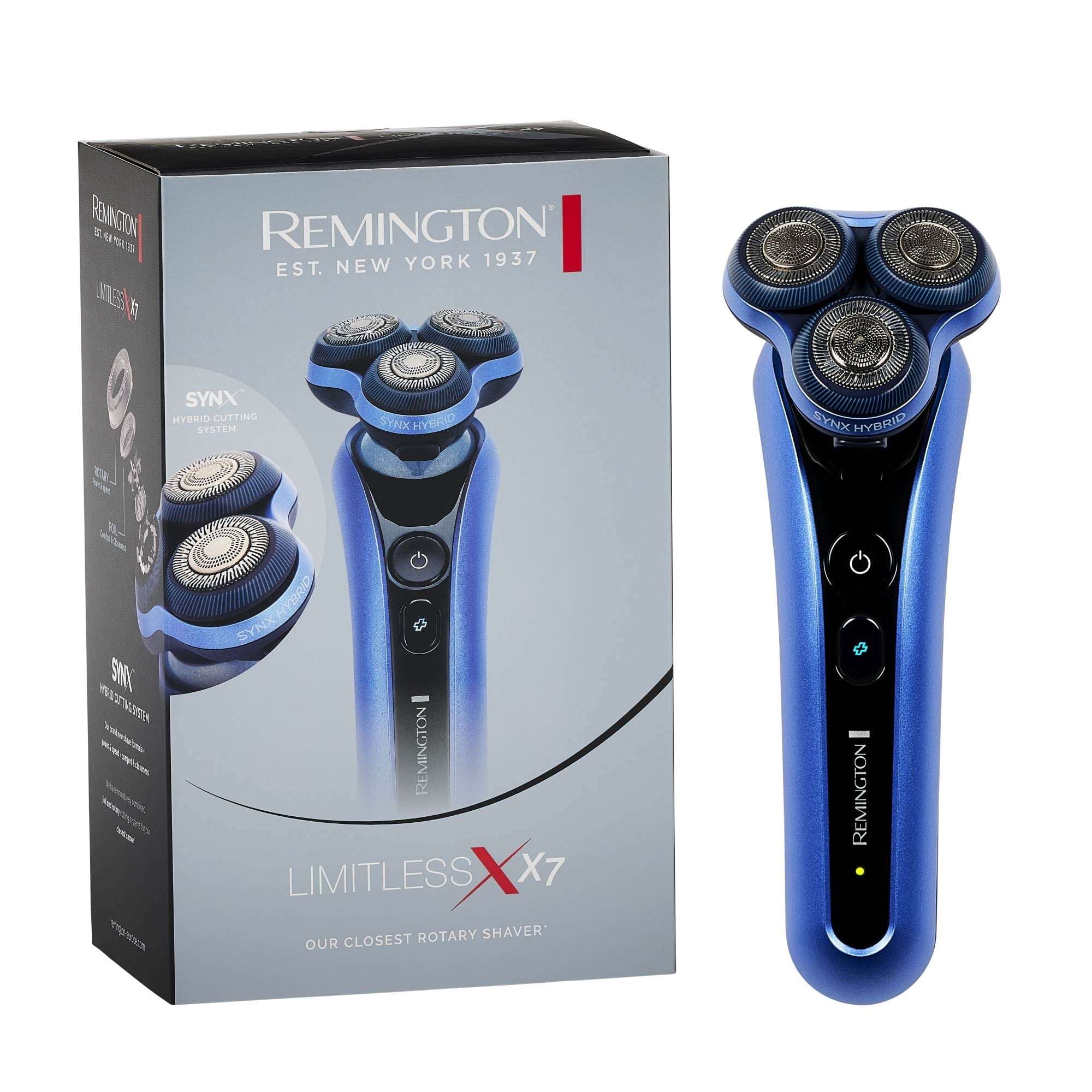 Remington Limitless X7 Electric Shaver for Men, Cordless Electric Razor with Pivot Ball for Sensitive Skin Comfort