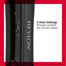 Revlon ceramic flat iron with high/low heat controls and 2 settings