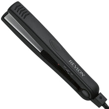 Revlon Essentials ceramic flat iron, black handle and straightening plates