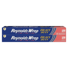Heavy-duty aluminum foil pack, front panel shows Reynolds Wrap Heavy Duty, 150 sq ft