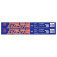 Heavy-duty aluminum foil roll pack back panel with features text and barcode