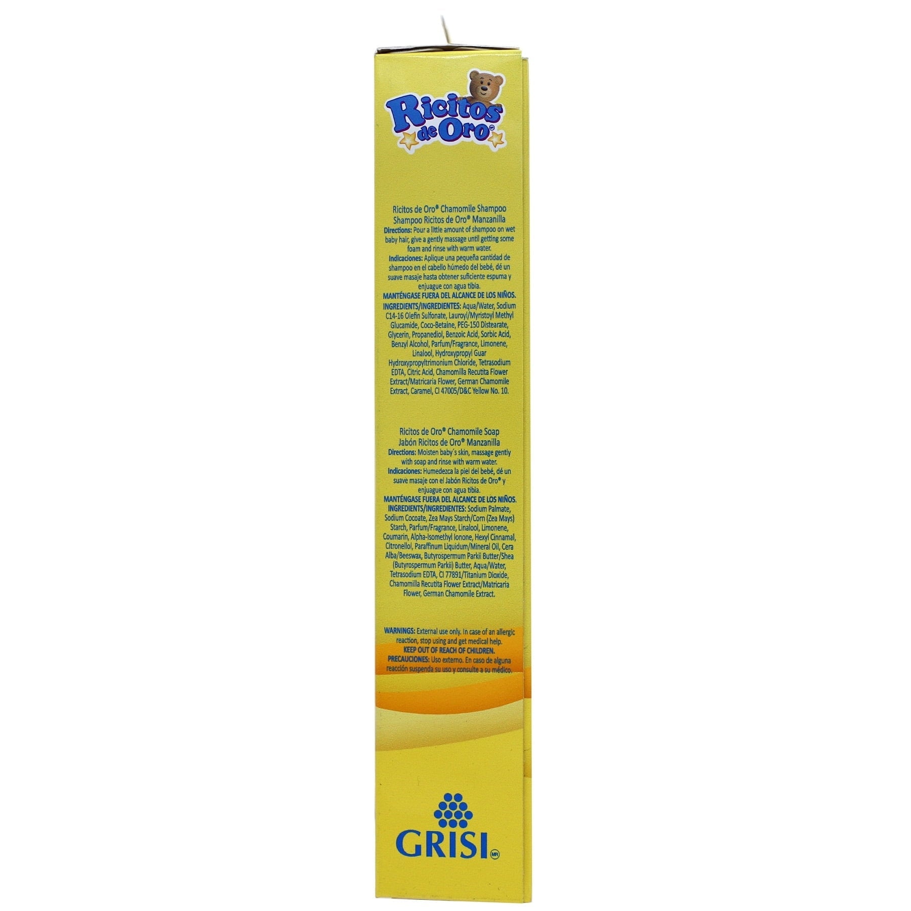 Ricitos de Oro Chamomile Baby Care Kit with Shampoo, Soap, Lotion and Cologne