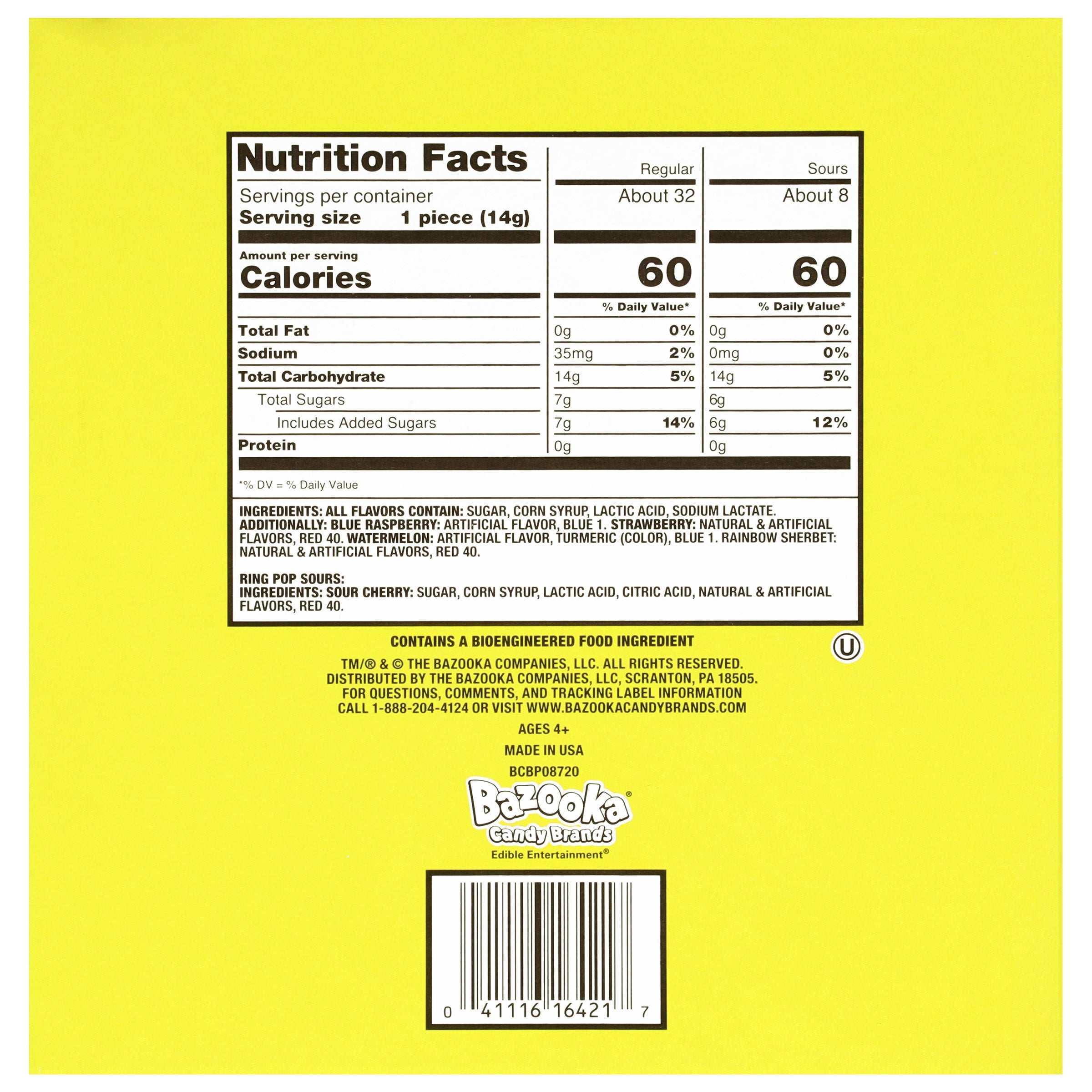 Ring Pops Variety, .5 oz, 40-pack