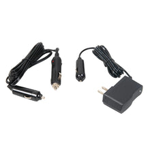Portable shower accessories: car charger leads, adapter, and power cables