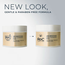 Gold cleansing pads jar shown in two angles with white pad stack