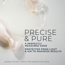 Creamy retinol serum on skin with dropper tip and smooth gel texture