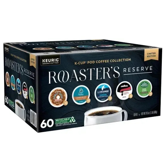 Roaster's Reserve Coffee K-Cup Pod Variety Pack, 60ct K-Cup Pods