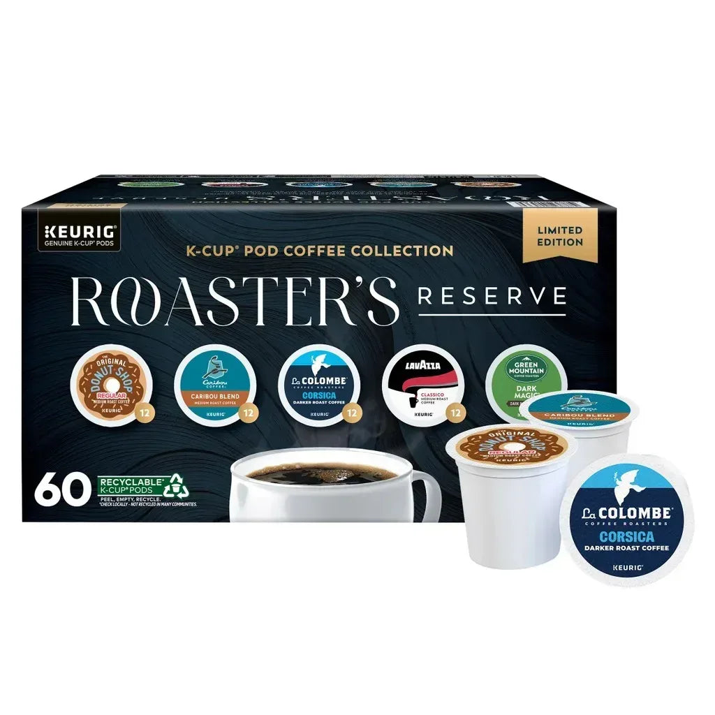 Roaster's Reserve Coffee K-Cup Pod Variety Pack, 60ct K-Cup Pods
