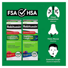 Robitussin Maximum Strength cough DM multi-pack boxes with congestion icons