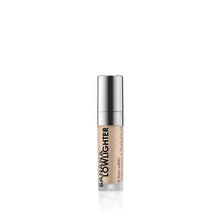 Rodial banana lowlighter bottle with silver cap, nude beige applicator tube