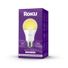 Roku Smart Bulb SE box, white A19 smart LED bulb with adjustable brightness