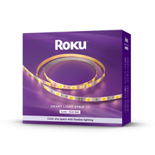 Smart light strip retail box with Roku Smart Light Strip SE branding