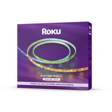 Roku Smart Light Strip+ SE box with multicolor LED strip and indoor lighting graphics