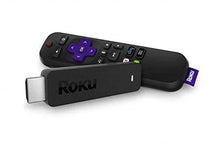 Roku streaming media stick with remote-style controller and HDMI plug
