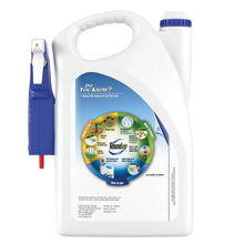 Roundup weed & grass killer jug with blue-and-green action graphic