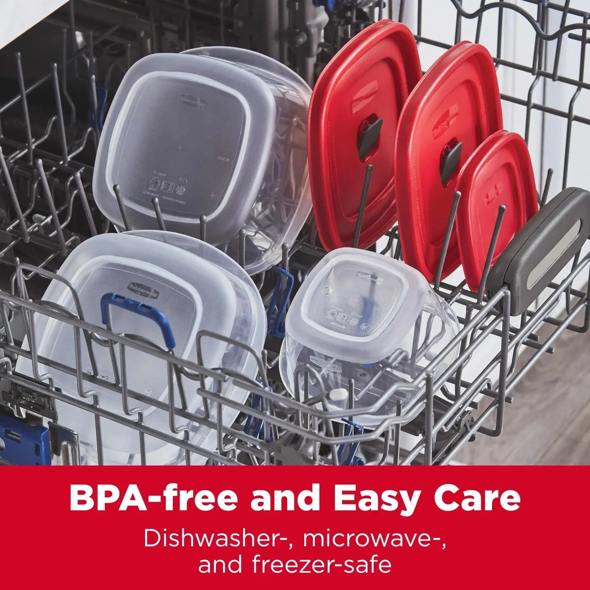 Rubbermaid Easy Find Lids Food Storage Containers with Vented Lids, 26 Piece Set