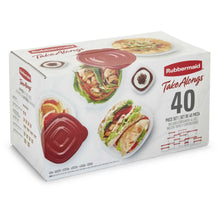 Rubbermaid TakeAlongs food storage set box with red twist-seal lids