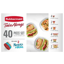 Rubbermaid TakeAlongs food storage set box with red containers
