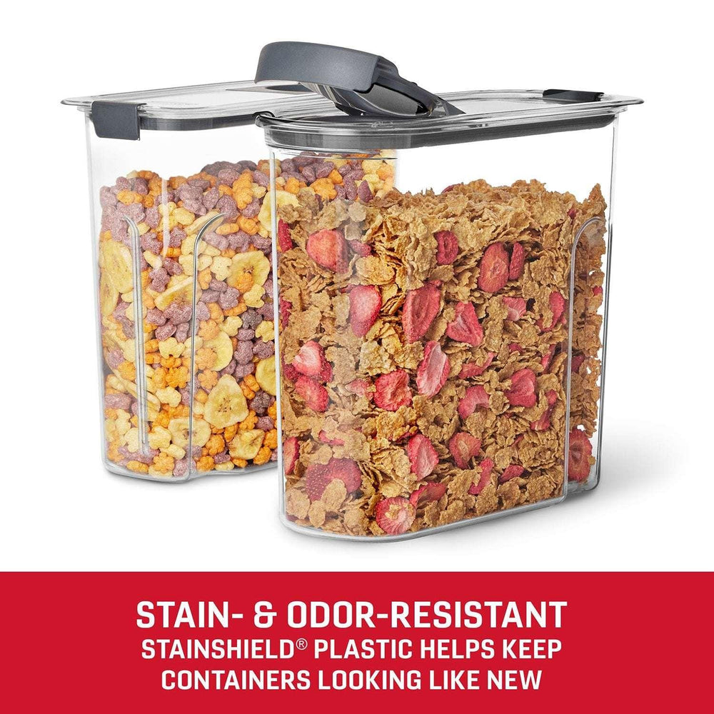 Rubbermaid Brilliance 18-Cup Cereal Pantry Storage, 2 Pack - USA MEGA SHOP