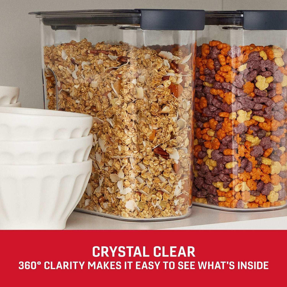 Rubbermaid Brilliance 18-Cup Cereal Pantry Storage, 2 Pack - USA MEGA SHOP