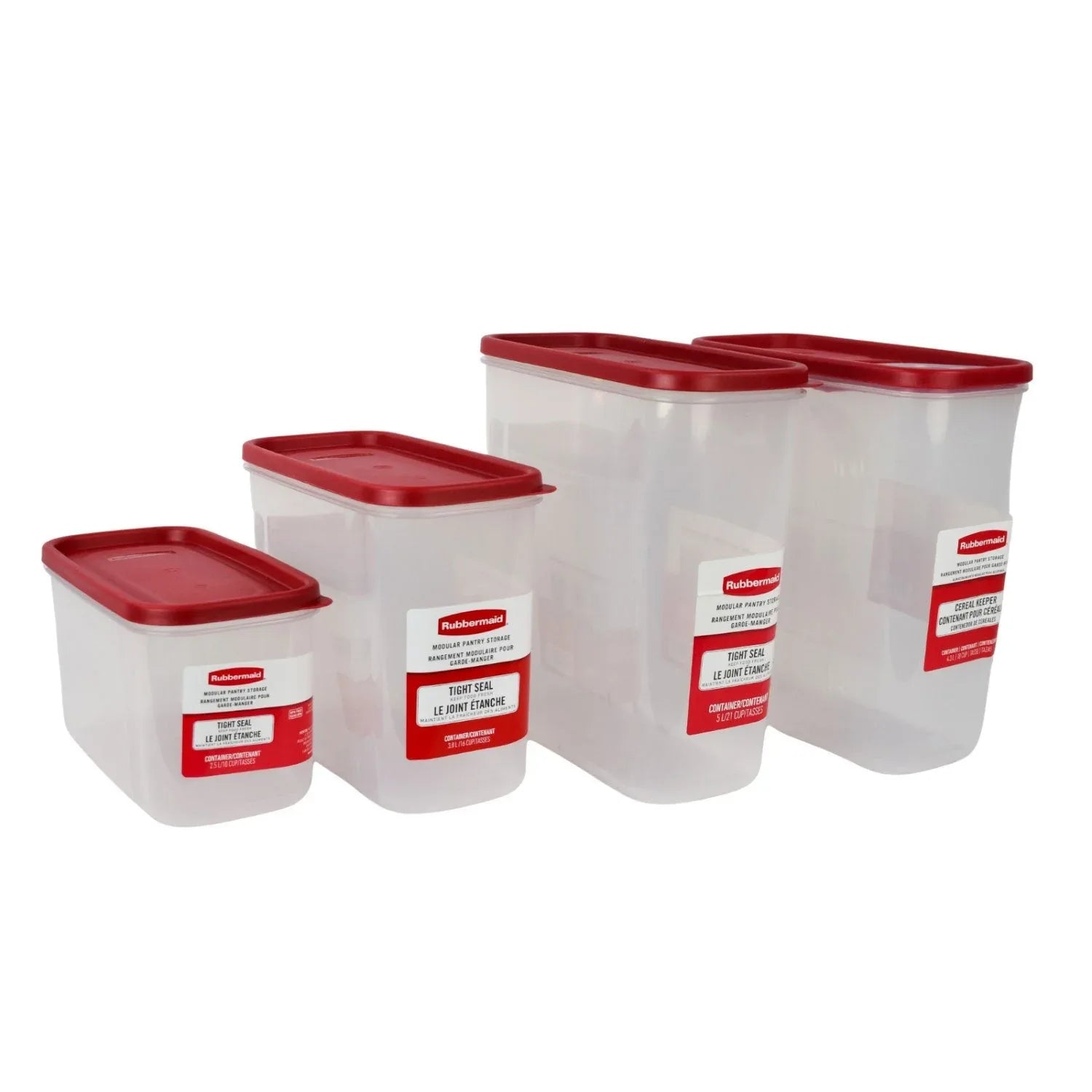 Rubbermaid Modular Pantry Food Storage Containers, Variety Pack (Set of 4) - USA MEGA SHOP