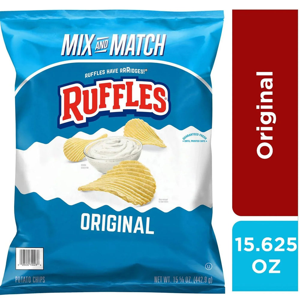 Ruffles Original Potato Chips,15.625 oz. - USA MEGA SHOP