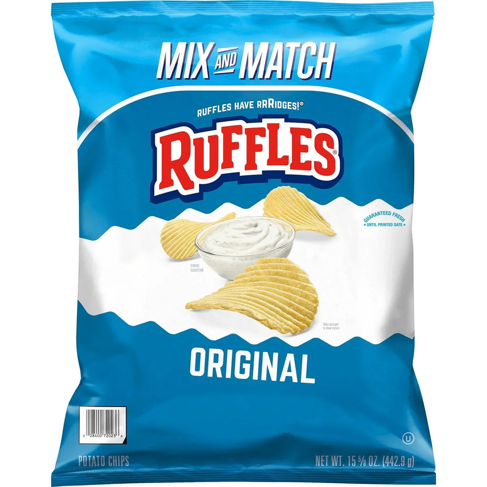Ruffles Original Potato Chips,15.625 oz. - USA MEGA SHOP