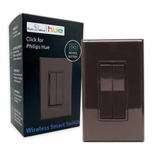 Brown wireless dimming light switch, battery-free wall plate button