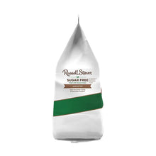 Sugar-free assorted chocolate candy bag front view with Russell Stover label