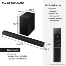3.1 home theater soundbar set with black subwoofer and remote