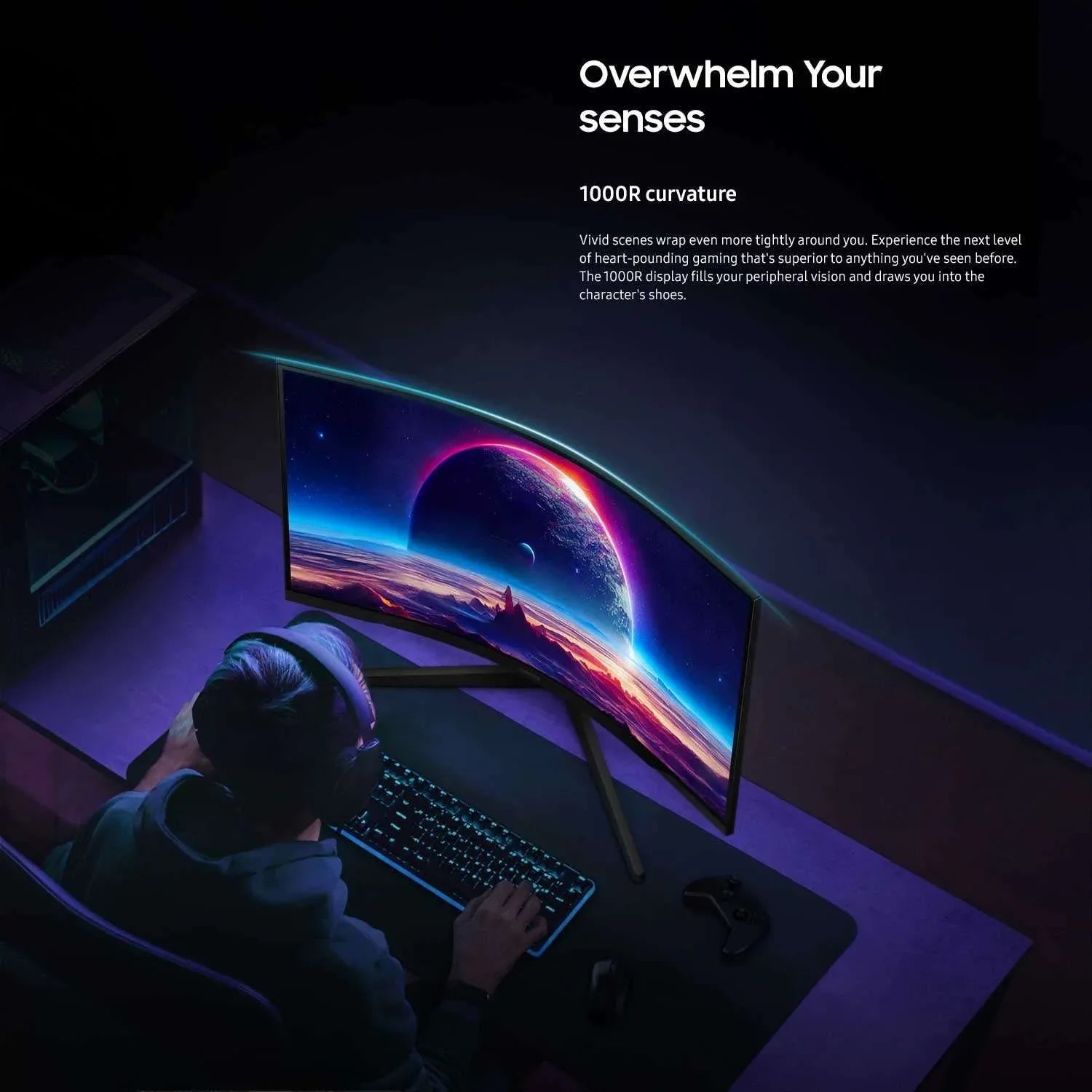 SAMSUNG 32" Odyssey G55C Curved Display, QHD, Gaming Monitor - USA MEGA SHOP