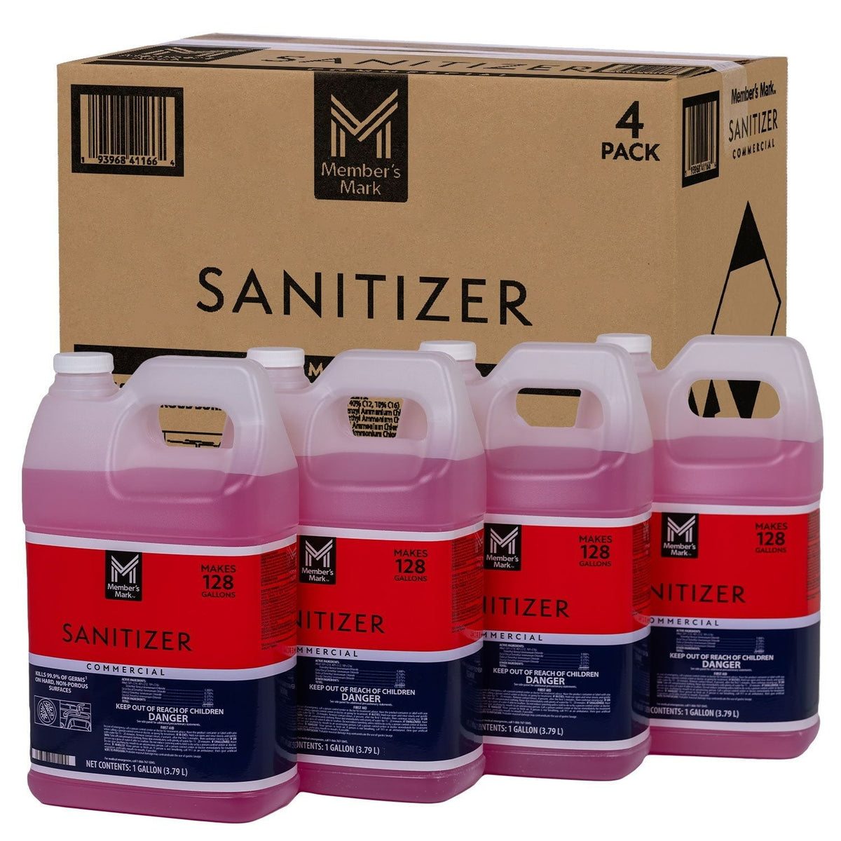 Member's Mark Commercial Sanitizer, 1 Gallon Jugs