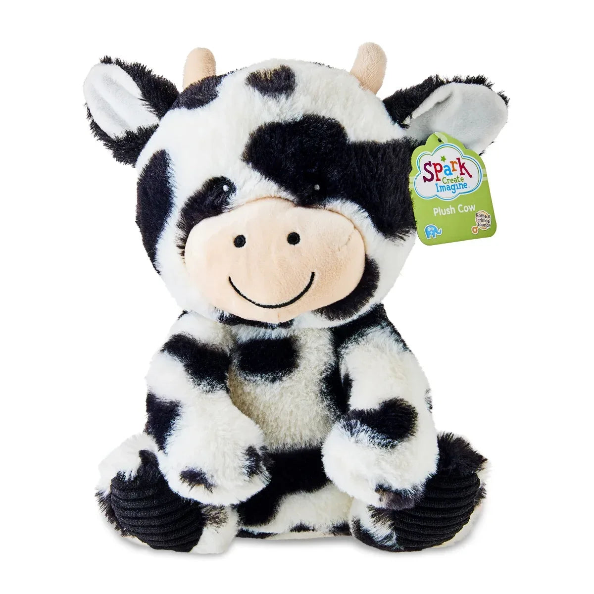 Spark Create Imagine Soft Bear Plush with Beans, 17 in, 0 Months+